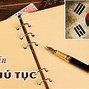 Giấy Tờ Đi Du Học Hàn Quốc