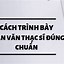 Mẫu Bài Luận Xét Tuyển Thạc Sĩ